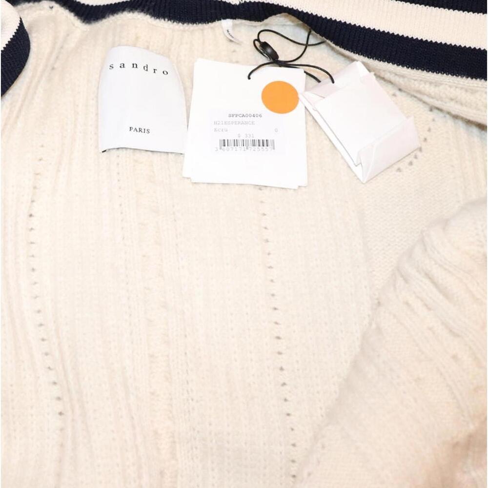 Sandro Pointelle Cardigan, size XS (oversized) NWT - Picture 5 of 6